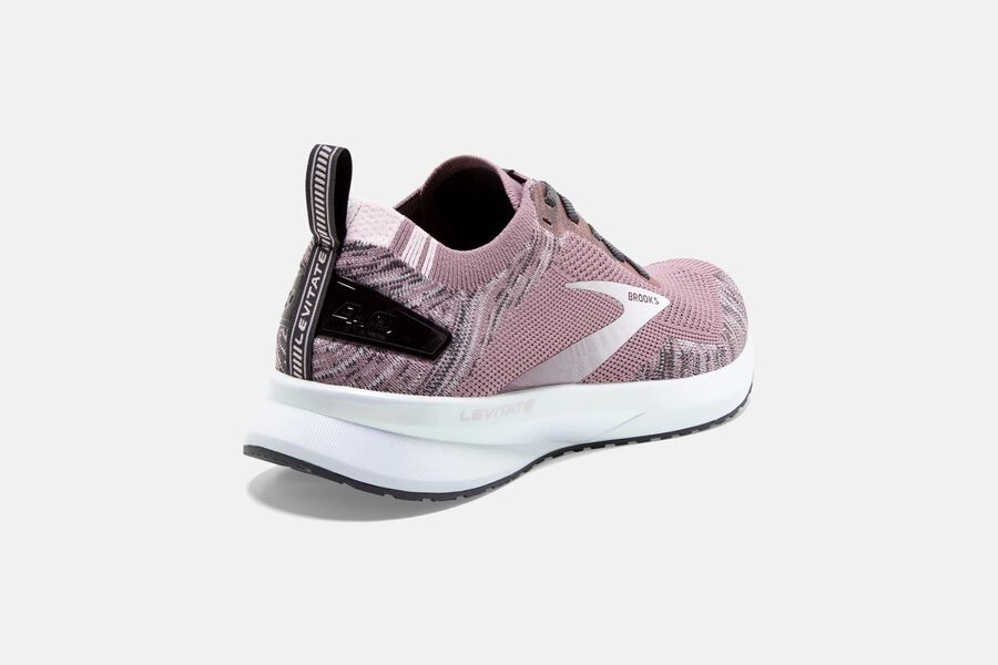 Brooks Running Shoes - Levitate 4 Road Womens - Pink/White - RYD-549108